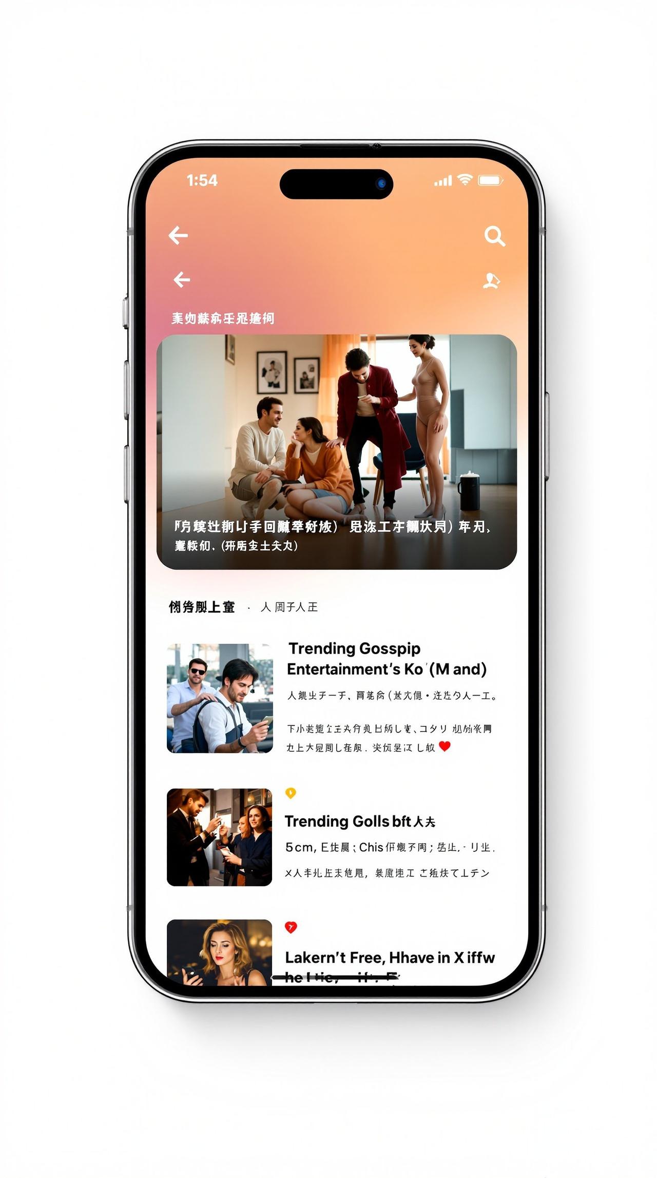 76吃瓜APP界面预览